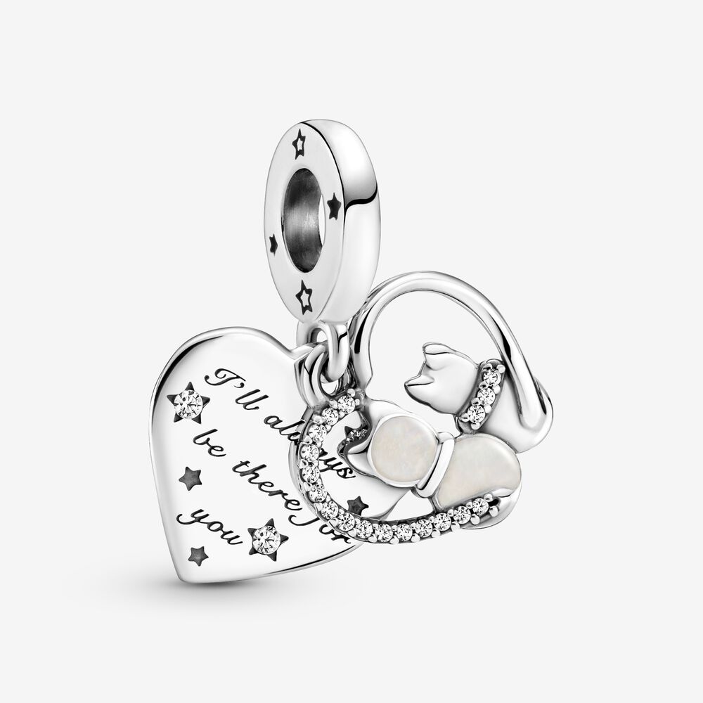 Pendentif Charm Bille Pierre Orange Argent 925 - Neuf Avec étiquettes - Modèle CS04-3E