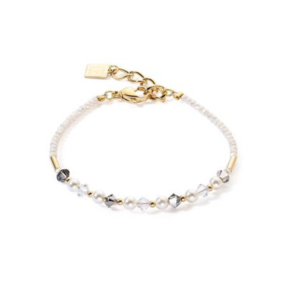 Bracelet En Argent Plaqué Or Avec Perle De Culture D'eau Douce Naturelle Rose Clair - Marque ROSEMIMOSA - Neuf
